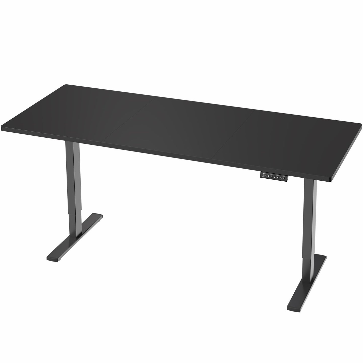 VIVO Electric 71 x 30 in Standing Desk, Memory Height Adjustment, 1B Series, Holds 220 lbs, Black Top Black Frame, DESK-KIT-1B7B