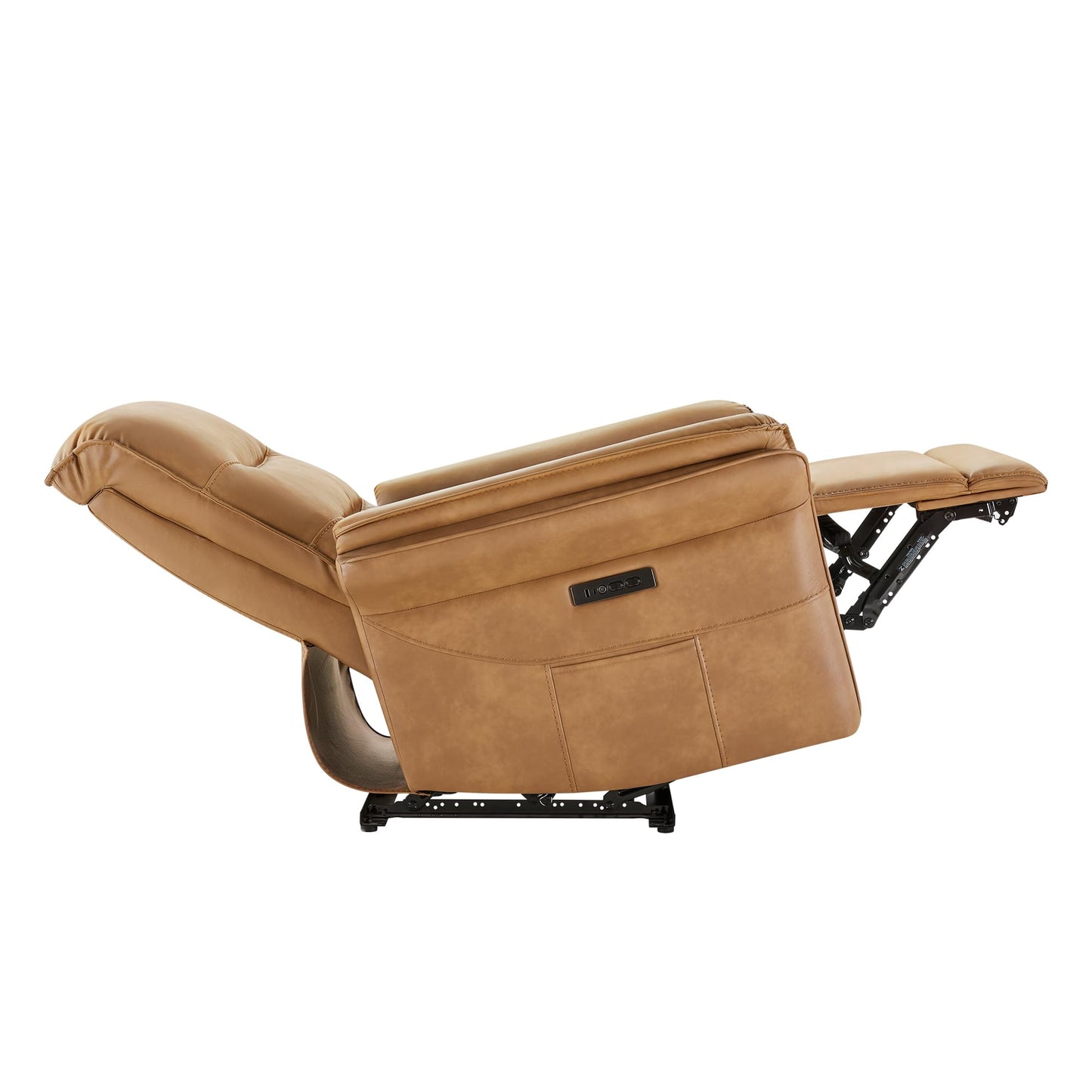 KISLOT Power Recliner Chair with Adjustable Headrest and Footrest, Dual Motor Leather Reclining Chair with USB/Type-C Charging, Zero Gravity Modern Electric Recliner for Adults Living Room Bedroom