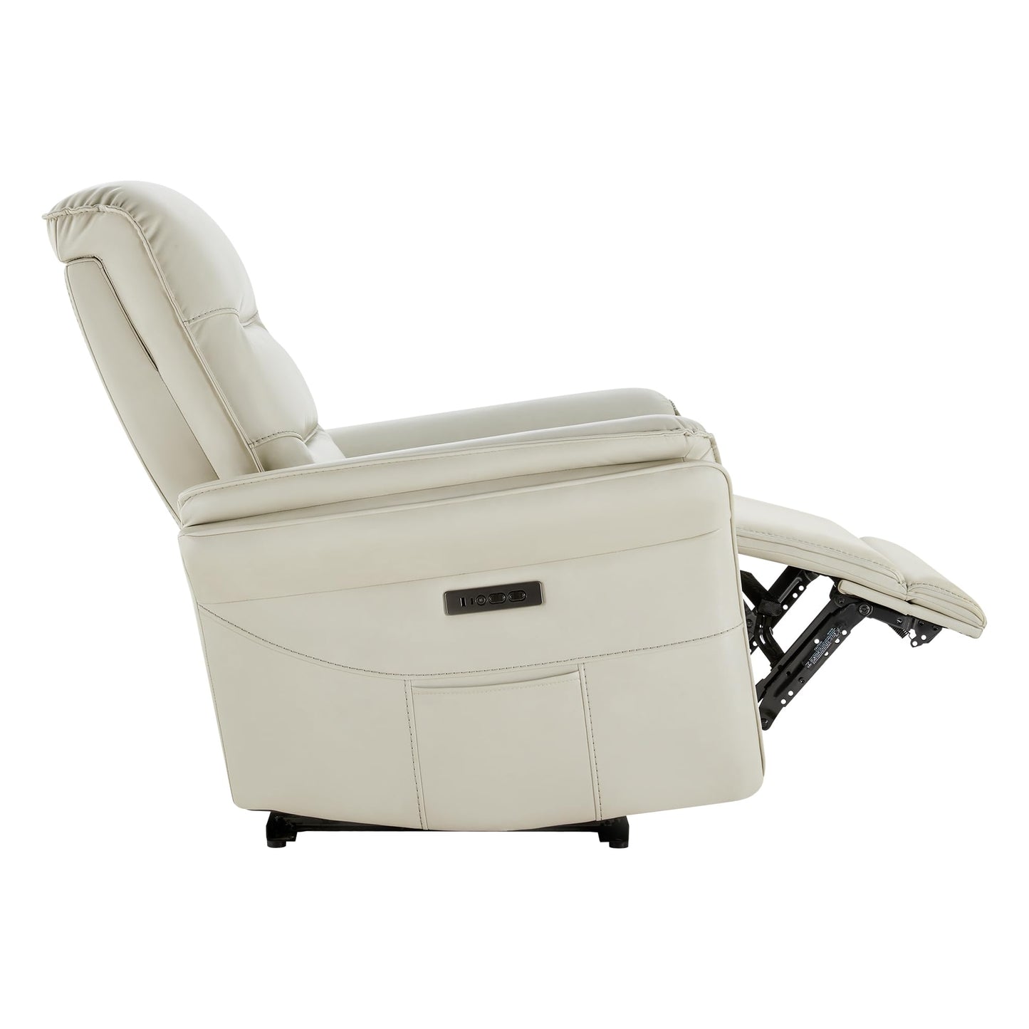 KISLOT Power Recliner Chair with Adjustable Headrest and Footrest, Dual Motor Leather Reclining Chair with USB/Type-C Charging, Zero Gravity Modern Electric Recliner for Adults Living Room Bedroom