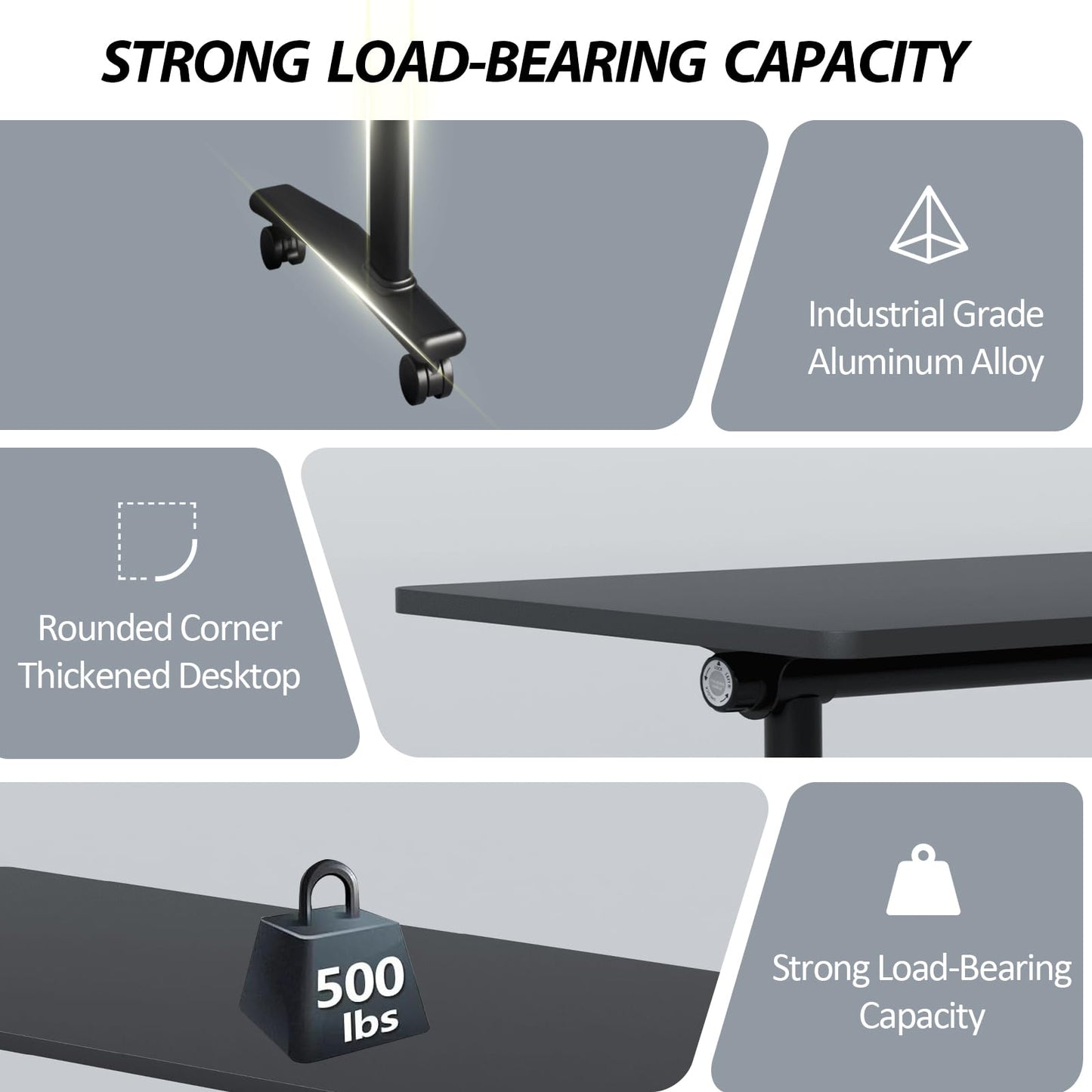 Conference Room Table with Wheels 6ft Folding Modular Large Black Conference Table Foldable Modern Rectangle Training Meeting Tables for Classroom Office(10, Black, D 55")