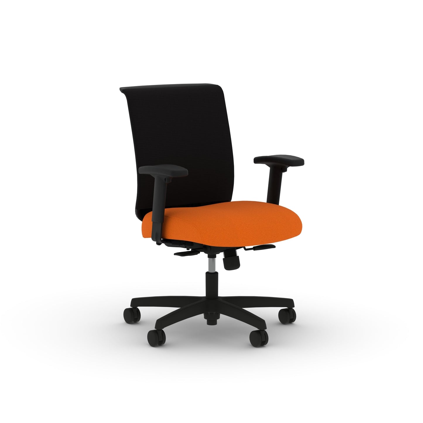 HON Convergence Ergonomic Office Chair with Mesh Back, Adjustable Arms, Lumbar Support, Synchro‑Tilt Desk Chair with Wheels for Home Office or Computer Use, Black Frame, Apricot