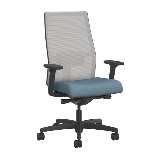 HON Ignition 2.0 Ergonomic Office Chair, Adjustable Tilt, Swivel Wheels, Comfy for Long Hours, Home Office Desk Chairs, Blue