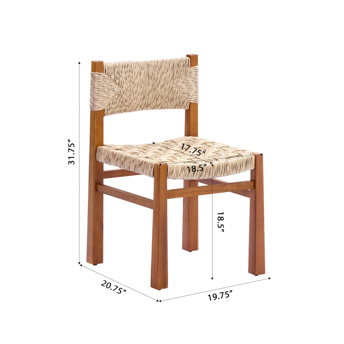 Christopher Knight Home 6 Piece Outdoor Acacia Wood Patio Dining Set, 70 Inch Rectangular Table with 4 Light Grey Wicker Dining Chairs and Bench, Teak Finish Patio Table and Chairs Set for Garden Deck