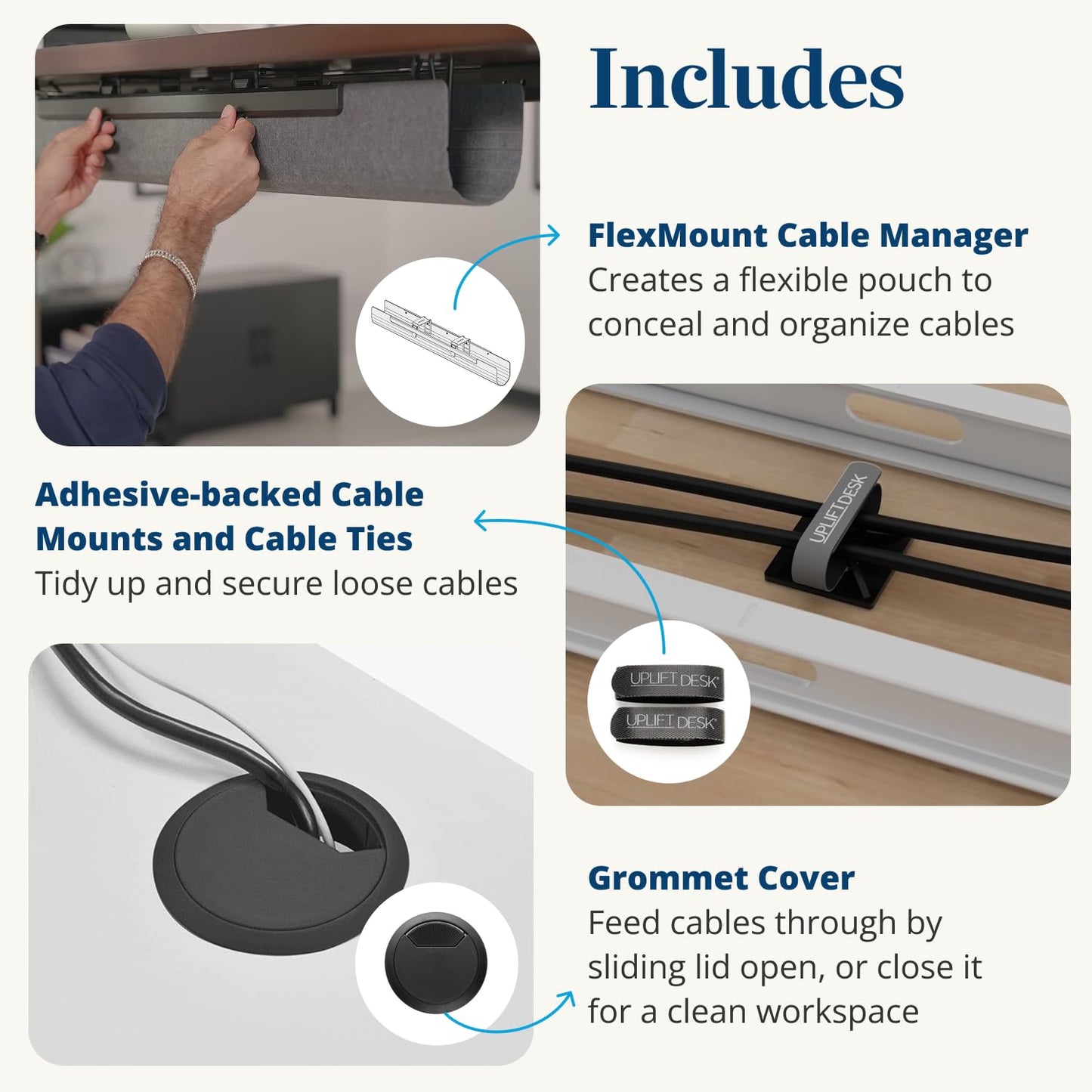 UPLIFTDESK V3 2-Leg Black Laminate Wood Standing Desk – Adjustable Height, Advanced 1-Touch Memory Keypad, Under Desk Cable Management, Wire Grommets & Rocker Board (Black C-Frame, 72 x 30 inch)