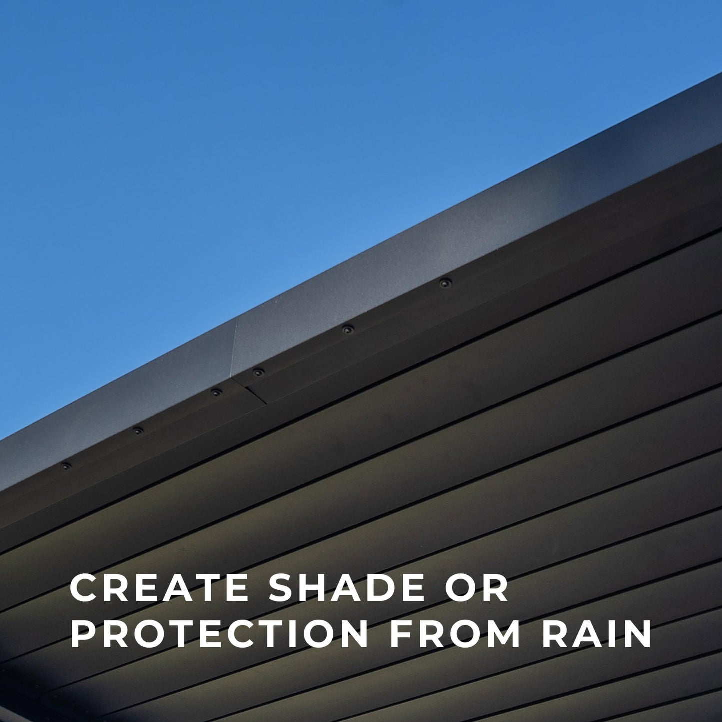 Backyard Discovery Evanston 20'x10' Galvanized Steel Wall-Mounted Louvered Pergola Kit with Adjustable Roof, Shade, Rain Protection, High-Wind Rating, PowerPort, Gutter System for Outdoor Patio, Deck